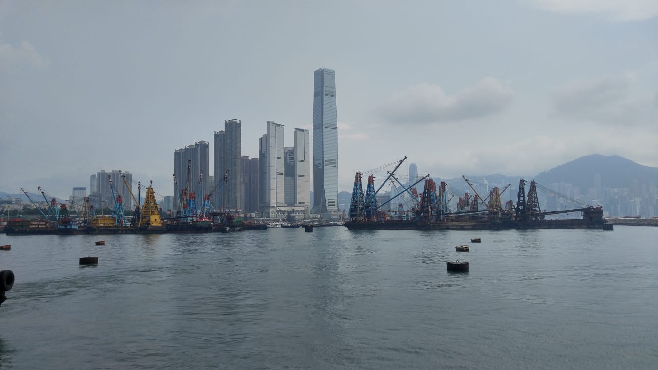 Hafen und Skyline von Hongkong